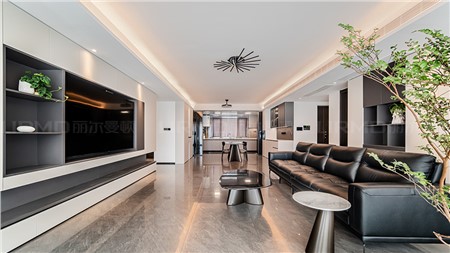 12.8w打造現(xiàn)代黑白灰風(fēng)格的家188m² | 麗爾曼頓全房全屋整裝