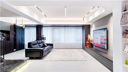 16.8w打造現(xiàn)代黑白灰風(fēng)格的家156m² | 麗爾曼頓全房全屋整裝